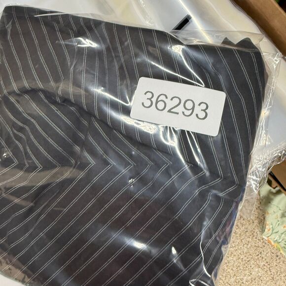 Loft Dress Women 8 Black Striped Maxi Long Rayon Sleeveless Round Neck Casual - Picture 6 of 6